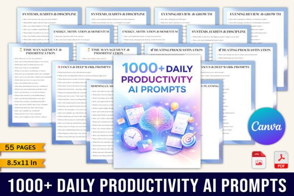 1000 Daily Productivity AI Prompts Plan