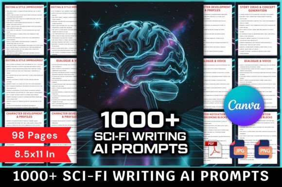 1000 Sci-Fi Writing AI Prompts: Ignite Your Imagination and Conquer Writer's Block