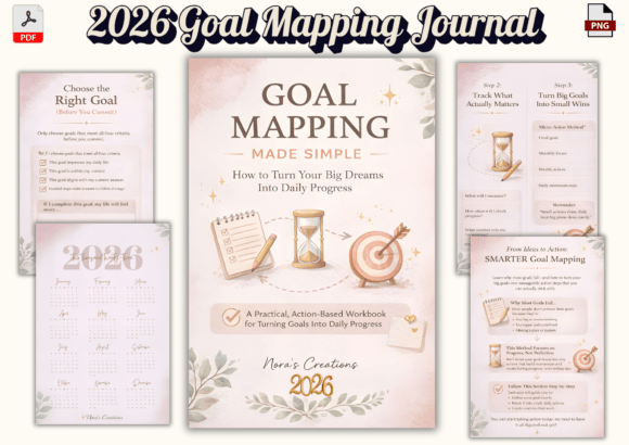 2026 Goal Mapping Journal: A Realistic Guide to Turning Intentions Into Daily Progress