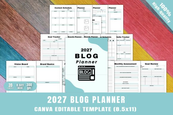2027 Blog Planner