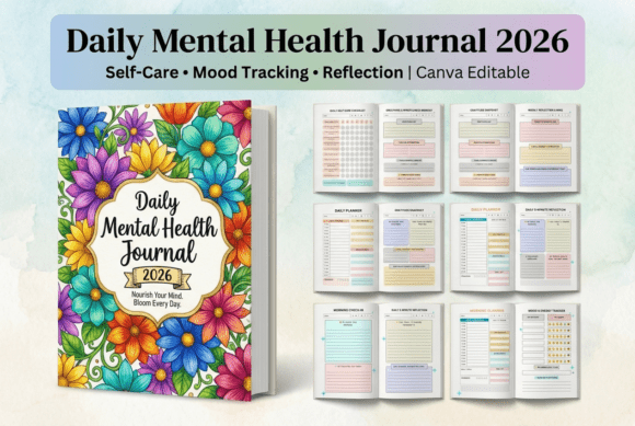 Daily Mental Health Journal 2026 – Emotional Wellness Guide