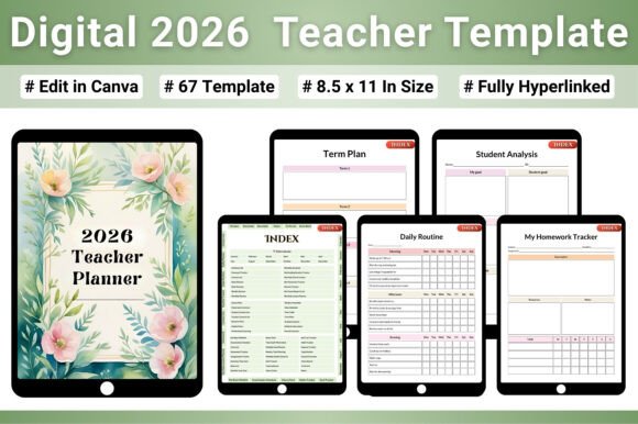 Digital 2026 Teacher Planner Template: Your All-in-One Hub for a Productive School Year