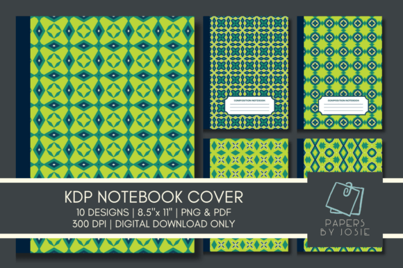 Green Geometric KDP Notebook Cover: A Smart Choice for Publishers