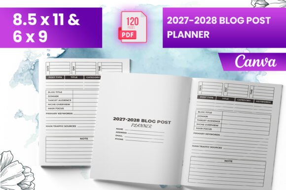 How the 2027–2028 Blog Post Planner KDP Structures Your Content Workflow for Consistent Publishing
