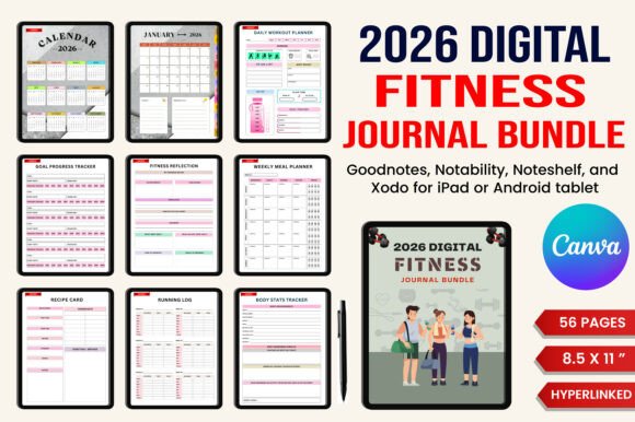 The 2026 Digital Fitness Journal Bundle: Your Complete Guide to Year-Round Health and Wellness Tracking