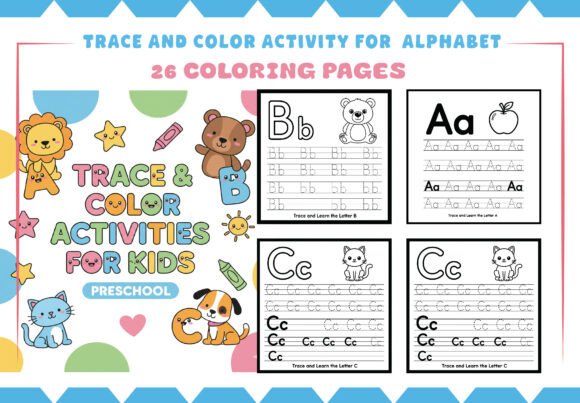 Trace and Color Activity That Builds Early Learning Skills