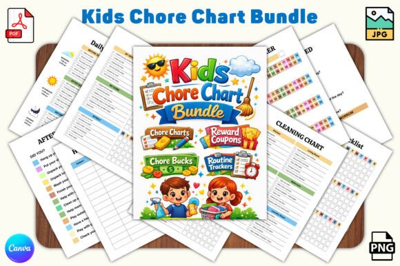 Using a Kids Chore Chart Bundle to Build Responsible Habits at Home