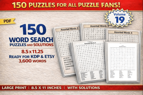 Word Search Puzzles for Adults – Vol 19: Brain Training Made Simple